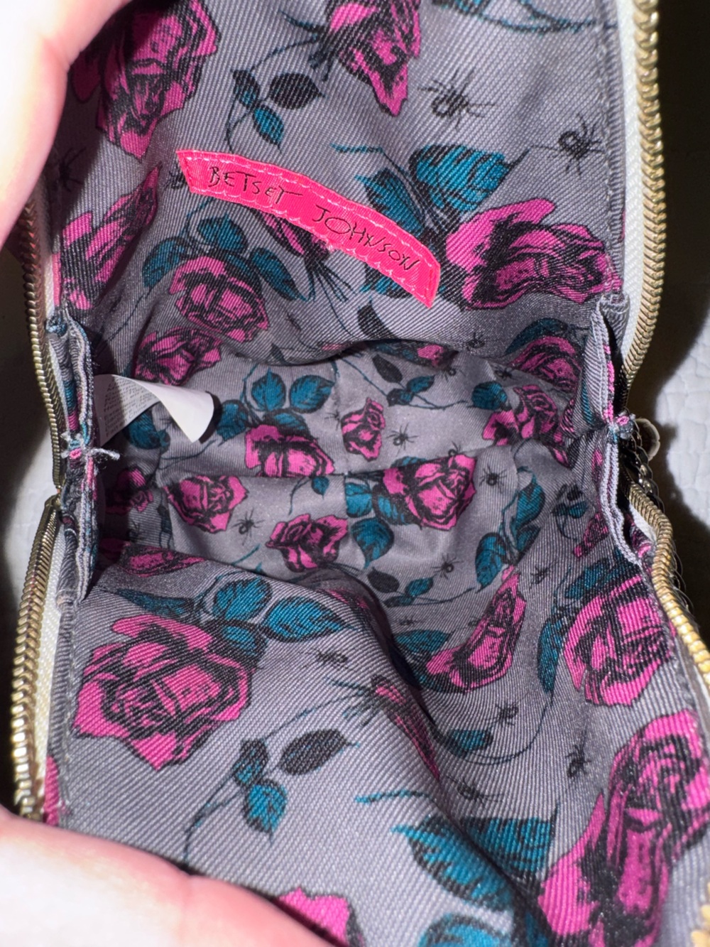 Betsey Johnson Do I Make You Corny Candy Corn Glitter Crossbody Bag Halloween - Picture 6 of 10